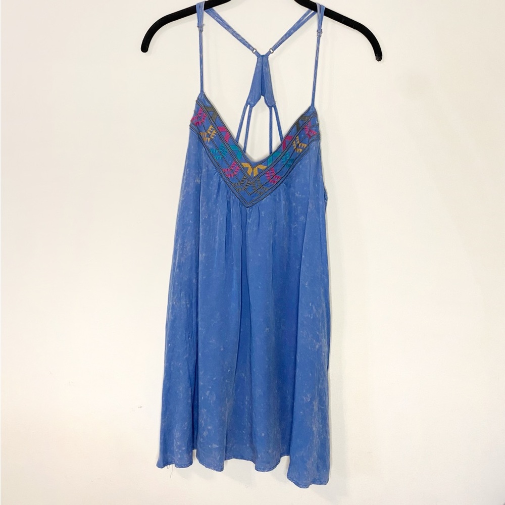 BOBBI ROCCO Blue Embroidered Dress